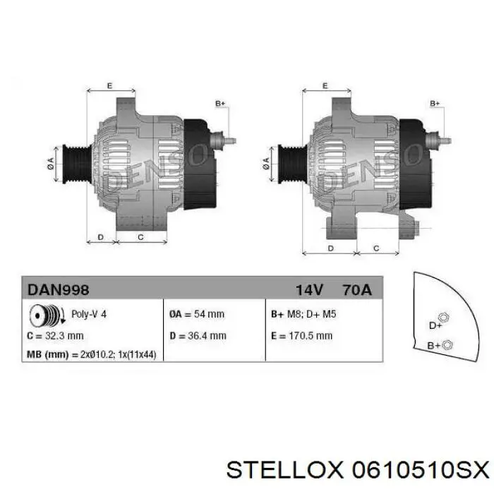 STX100279R Stardax генератор
