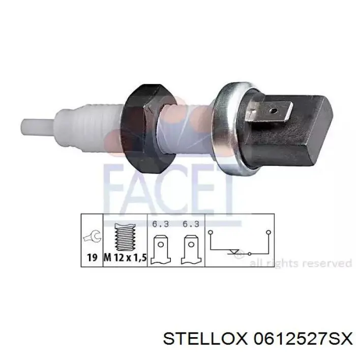 Кнопка стоп-сигналу Stellox 0612527SX ціна, від 8.23 USD