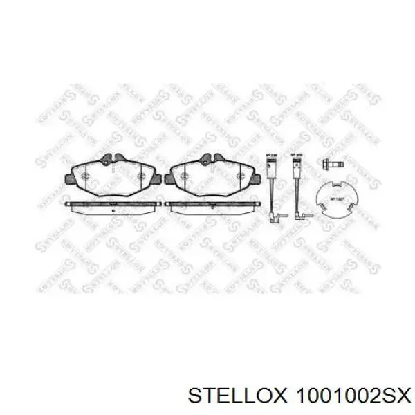 Гальмівні колодки Stellox 1001002SX ціна, від 24.63 USD