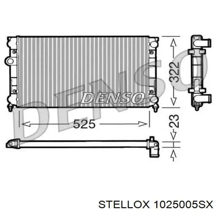 VT06053 VK Technology радіатор охолодження двигуна