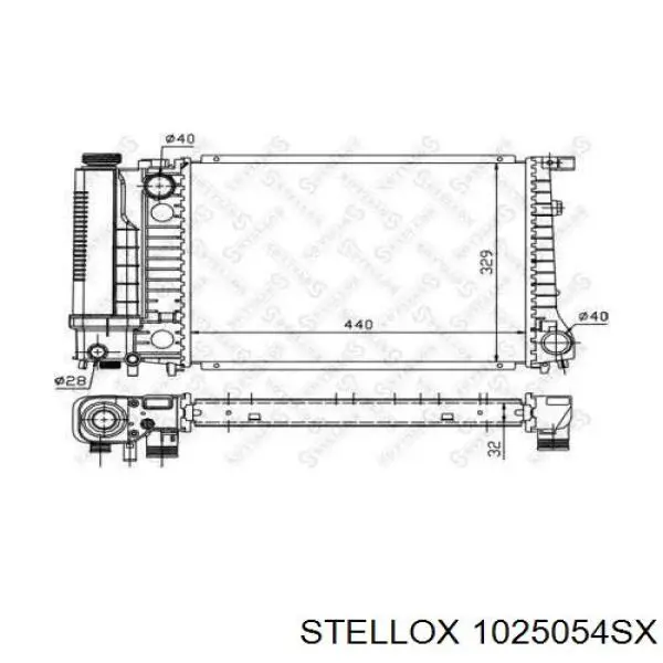 Купити R12157 Sato Tech Радіатор двигуна