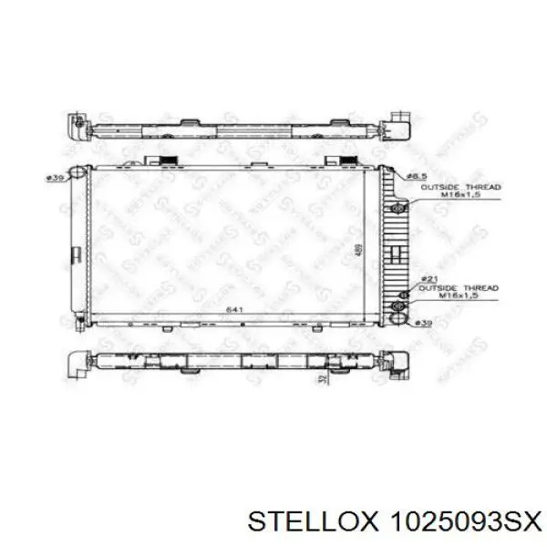 Радіатор основний Mercedes A2105000803 ціна, від 90.89 USD