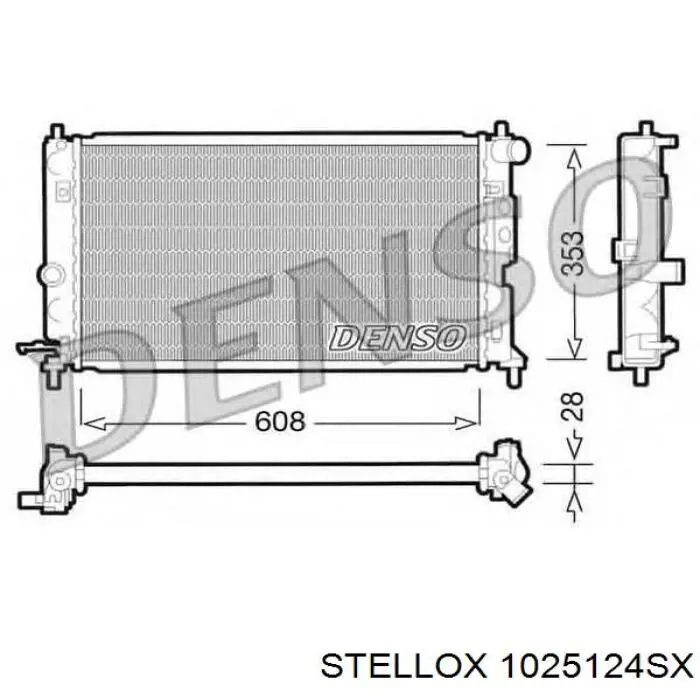 Радіатор охолодження Maxgear AC213025