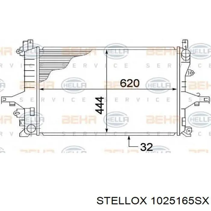 Радіатор охолодження двигуна на Volvo S60 I 