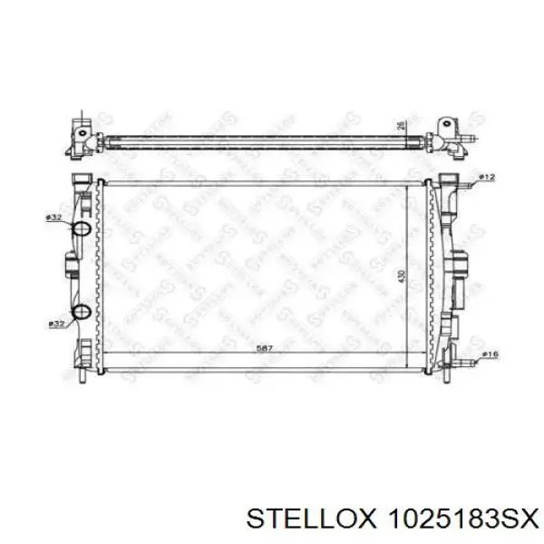 Радіатор охолодження двигуна AC284140 Maxgear