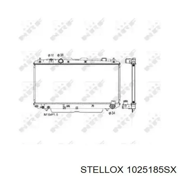 Радіатор охолодження двигуна 1025185SX Stellox