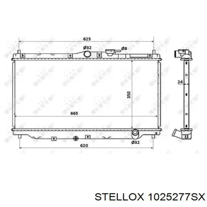 Радіатор основний Stellox 1025277SX ціна, від 59.03 USD