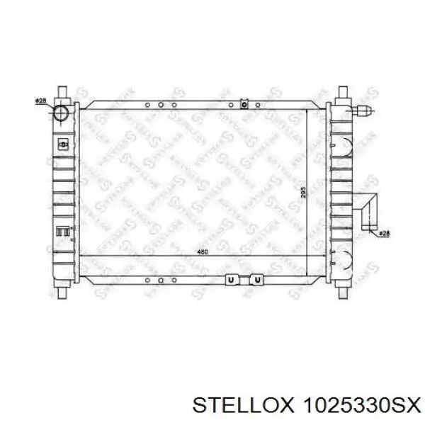 Радіатор основний Stellox 1025330SX ціна, від 41.69 USD