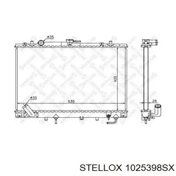 Радіатор основний Q-fix Q1720097 ціна, від 81.74 USD