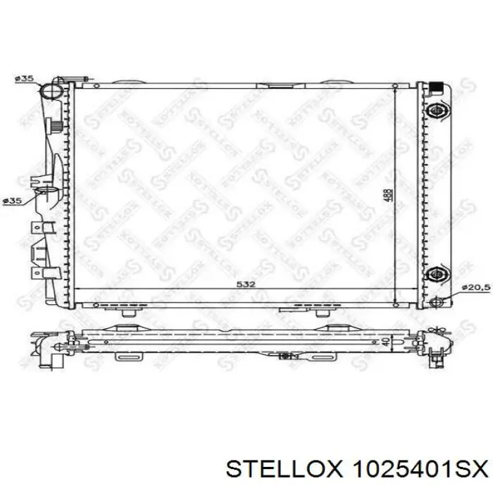 Радіатор основний Sato Tech R20043 ціна, від 70.52 USD