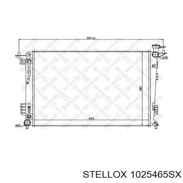 Радіатор основний Stellox 1025465SX ціна, від 92.84 USD