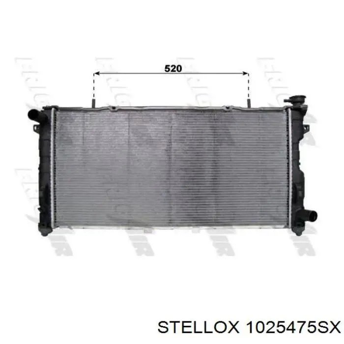 1025475SX Stellox радіатор охолодження двигуна