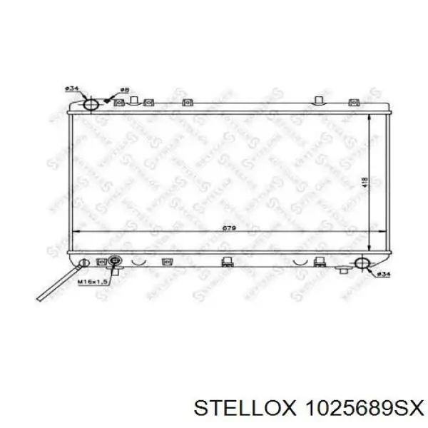 Радіатор охолодження двигуна 1025689SX Stellox