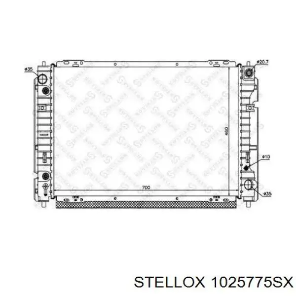 Радіатор основний Stellox 1025775SX ціна, від 122.44 USD