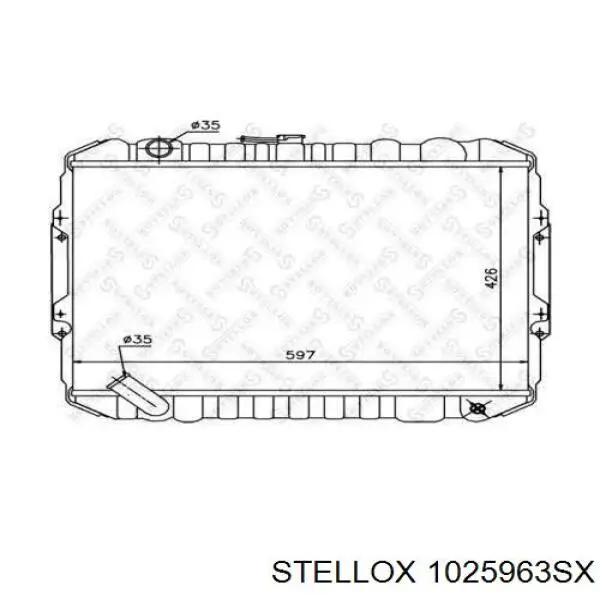 Купити 1025963SX Stellox Радіатор двигуна