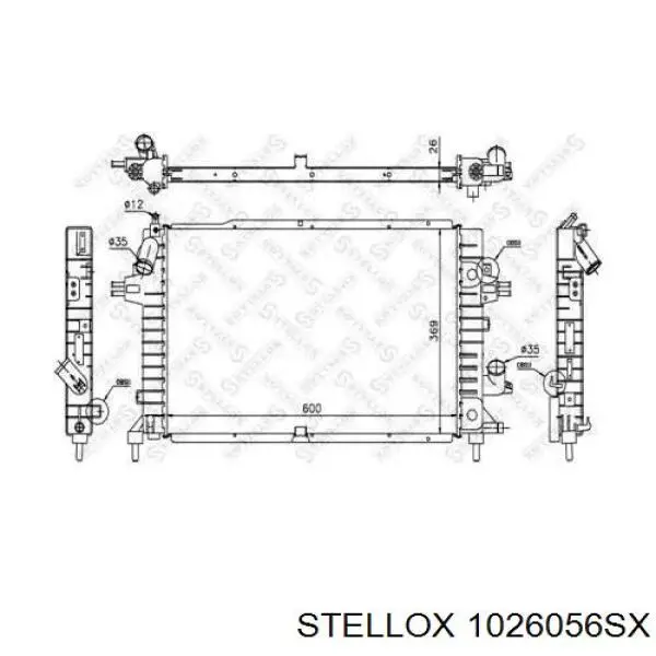 Радіатор основний Depo/Loro/Abakus 0370170078 ціна, від 63.34 USD