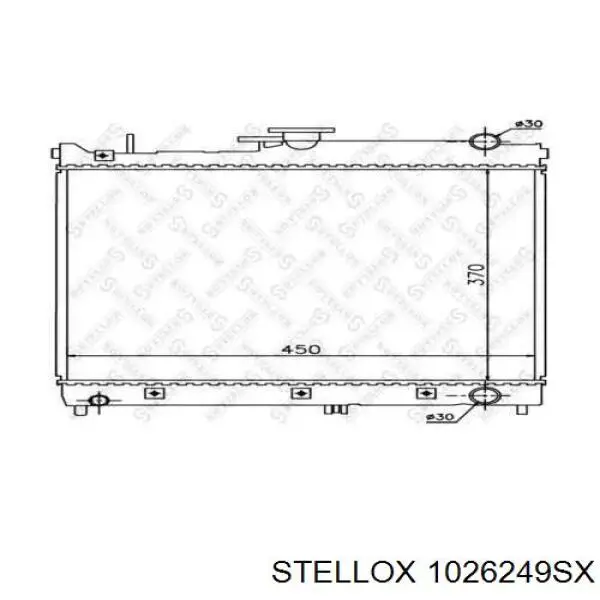 Купити 1026249SX Stellox Радіатор двигуна