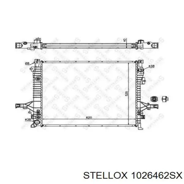 Радіатор основний Stellox 1026462SX ціна, від 135.18 USD