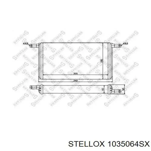 Радіатор пічки (обігрівача) Stellox 1035064SX ціна, від 28.47 USD