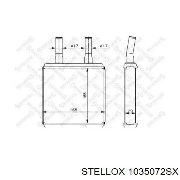 Радіатор пічки (обігрівача) Sato Tech H11103 ціна, від 29.62 USD