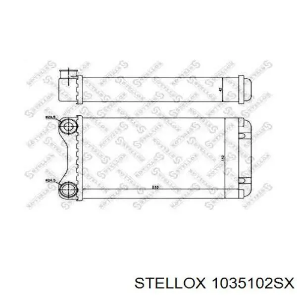 Радіатор пічки (обігрівача) Stellox 1035102SX ціна, від 24.40 USD