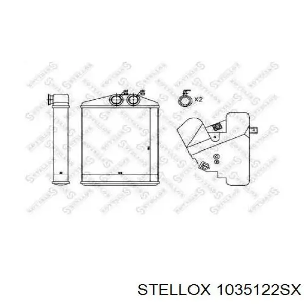 Радіатор пічки (обігрівача) Stellox 1035122SX ціна, від 28.19 USD