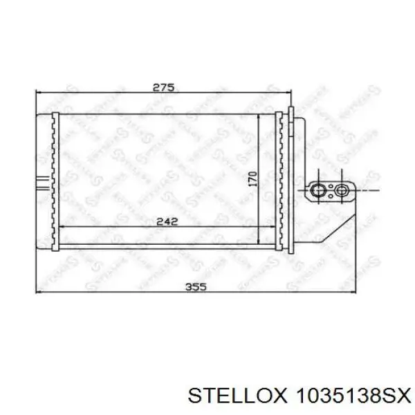 Радіатор пічки (обігрівача) Stellox 1035138SX ціна, від 1125.78 UAH