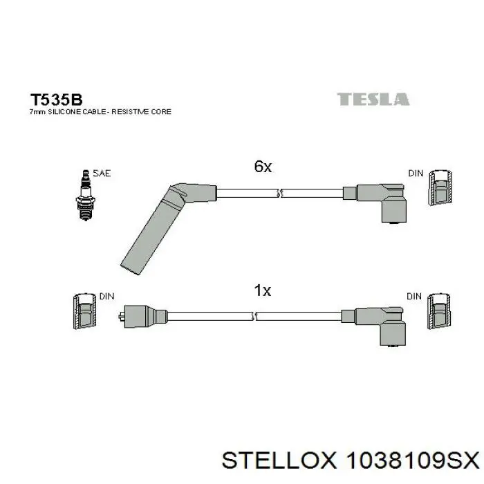 Дроти запалювання Engitech ENT910116 ціна, від 15.38 USD