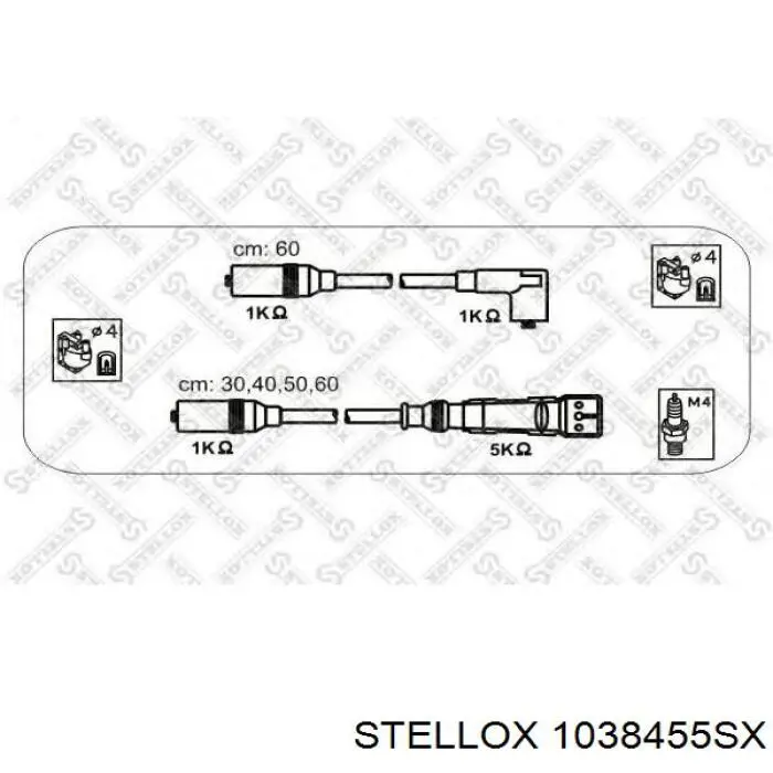 Дріт високовольтний, комплект 1038455SX Stellox