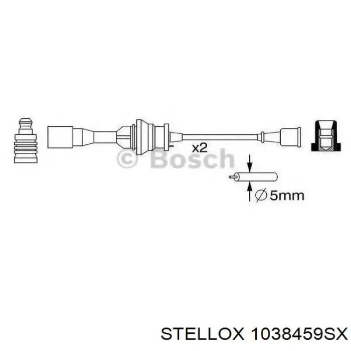 Купити 1038459SX Stellox Провід високовольтні, комплект