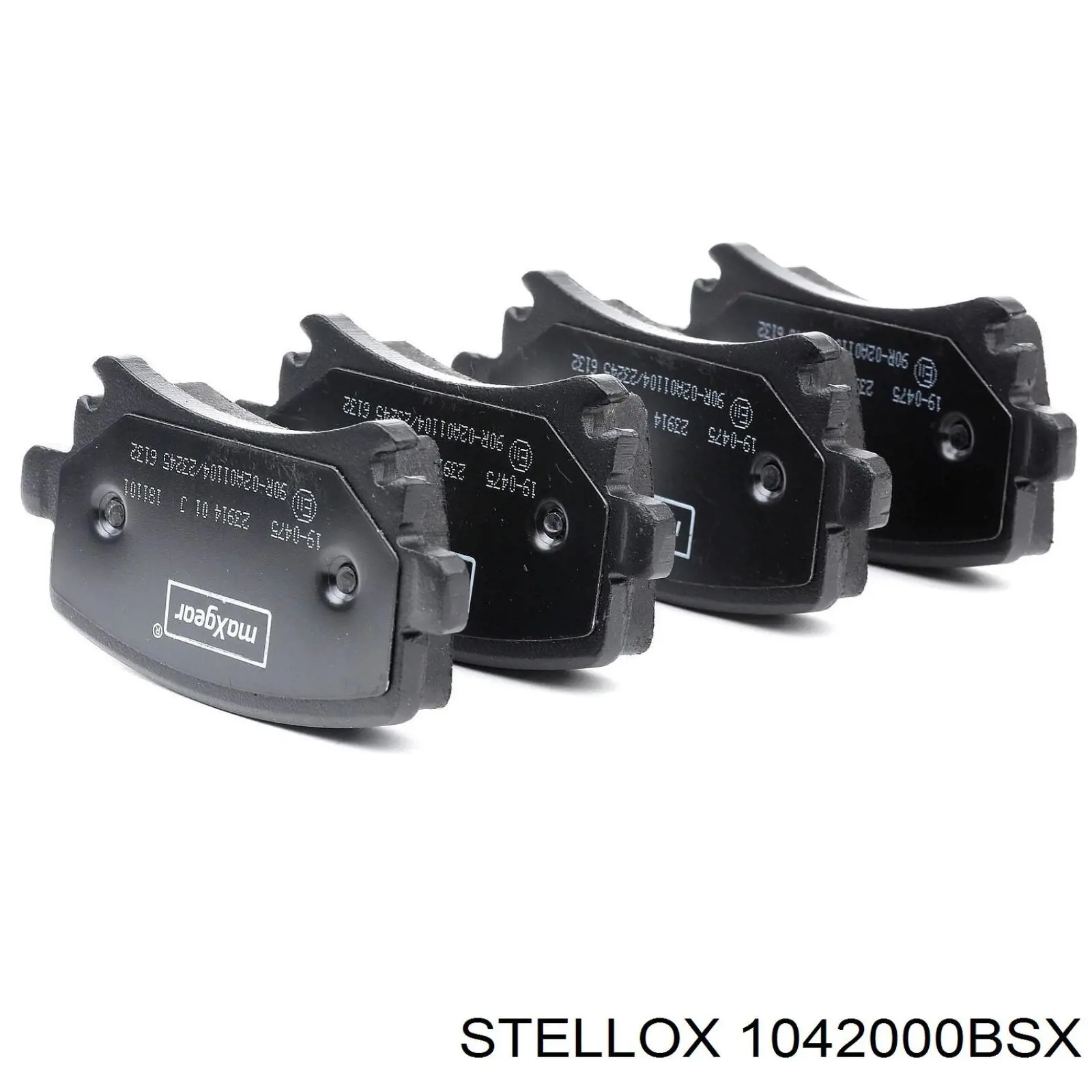 1042000BSX Stellox Колодки гальмівні задні, дискові
