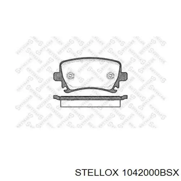 Задні гальмівні колодки Stellox 1042000BSX ціна, від 17.05 USD