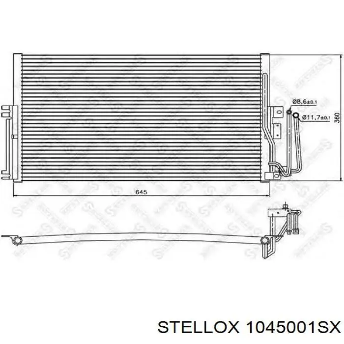AC854392 Maxgear радіатор кондиціонера