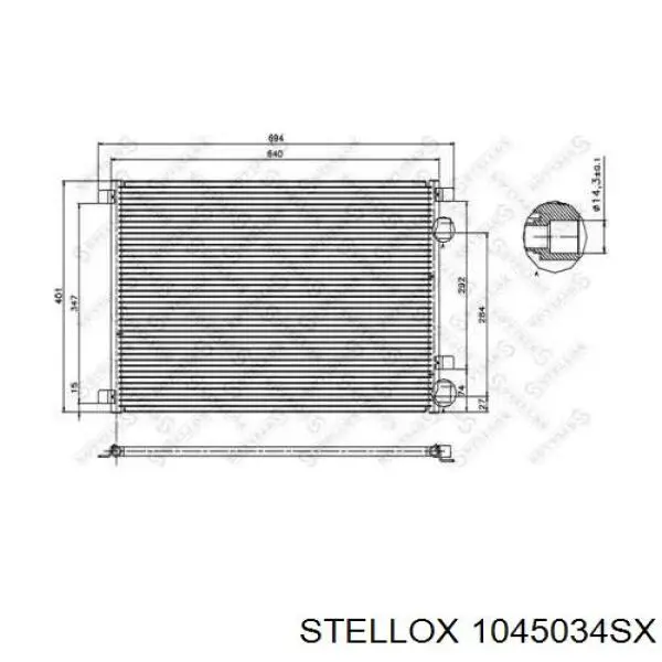 Конденсатор кондиціонера Stellox 1045034SX ціна, від 77.64 USD