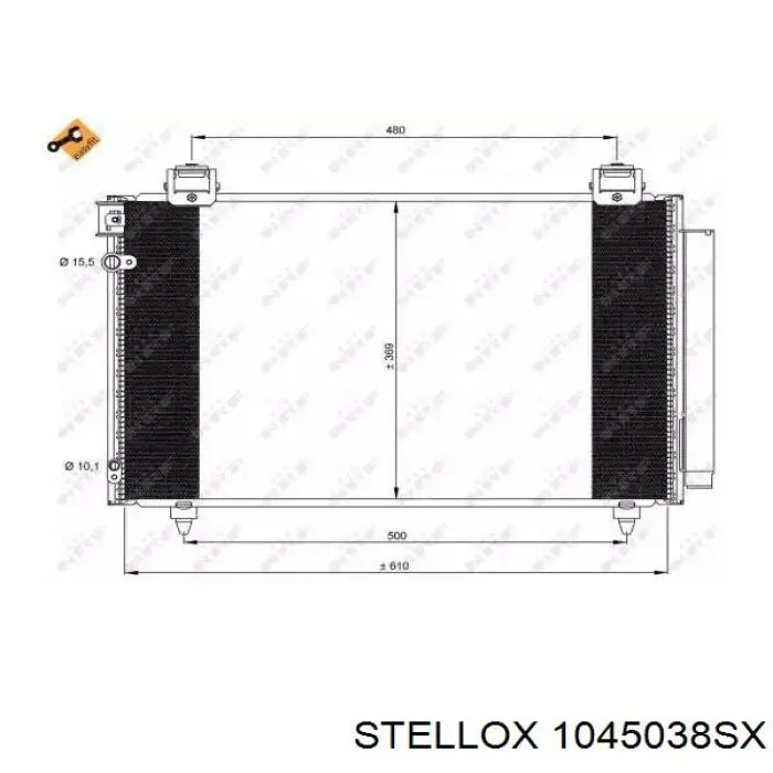 Конденсатор кондиціонера Depo/Loro/Abakus 0510160019 ціна, від 69.80 USD