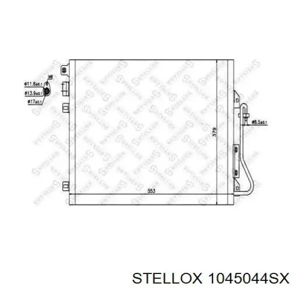Купити 1045044SX Stellox Радіатор системи охолодження кондиціонера