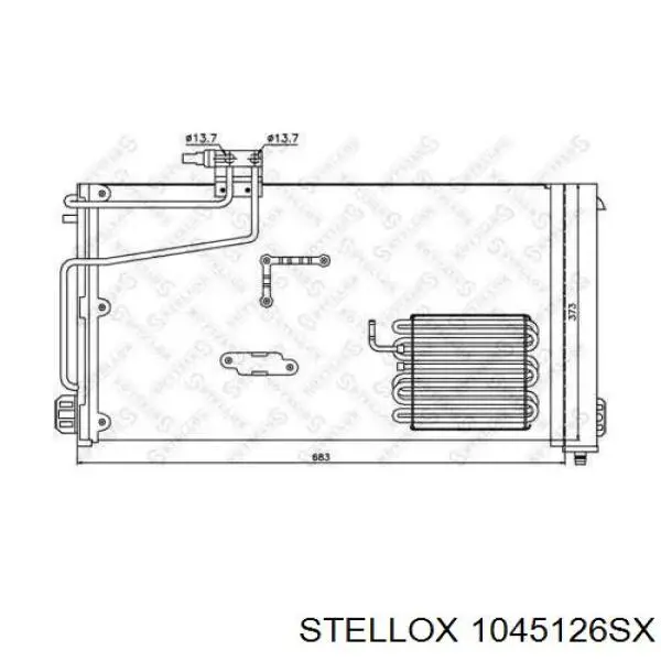 Радіатор кондиціонера B100370 REMA-PARTS