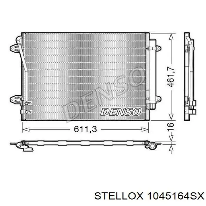 1637845080 Peugeot/Citroen радіатор кондиціонера
