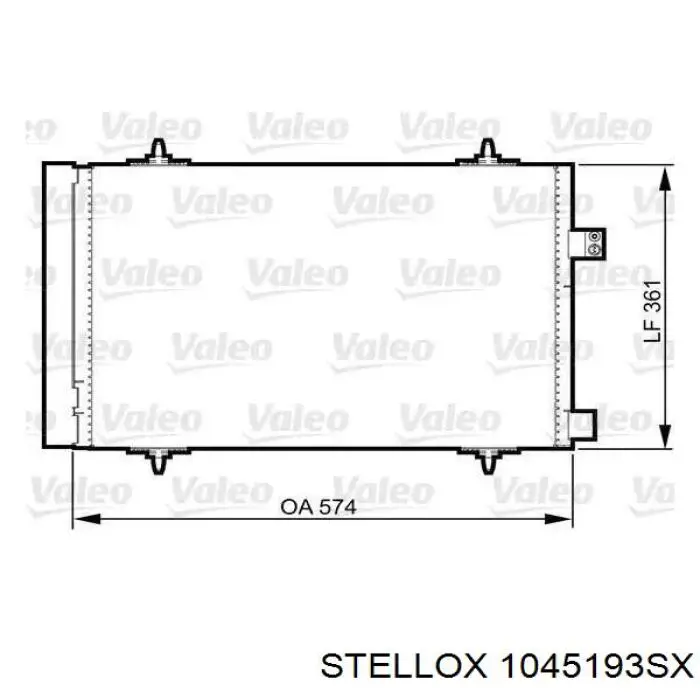 Купити 1045193SX Stellox Радіатор системи охолодження кондиціонера