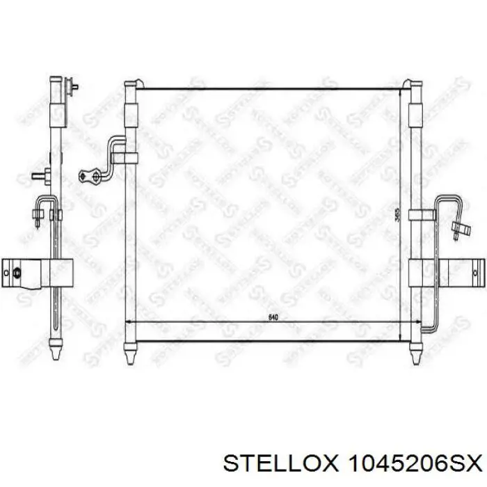 1045206SX Stellox Радиатор кондиционера