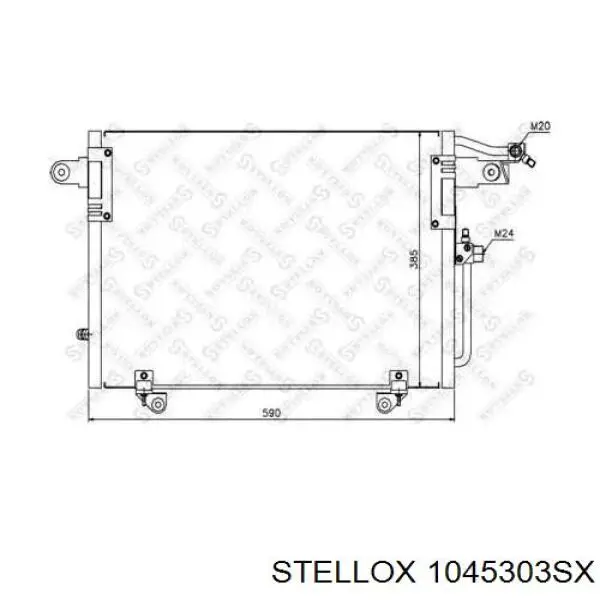 Конденсатор кондиціонера Stellox 1045303SX ціна, від 72.46 USD