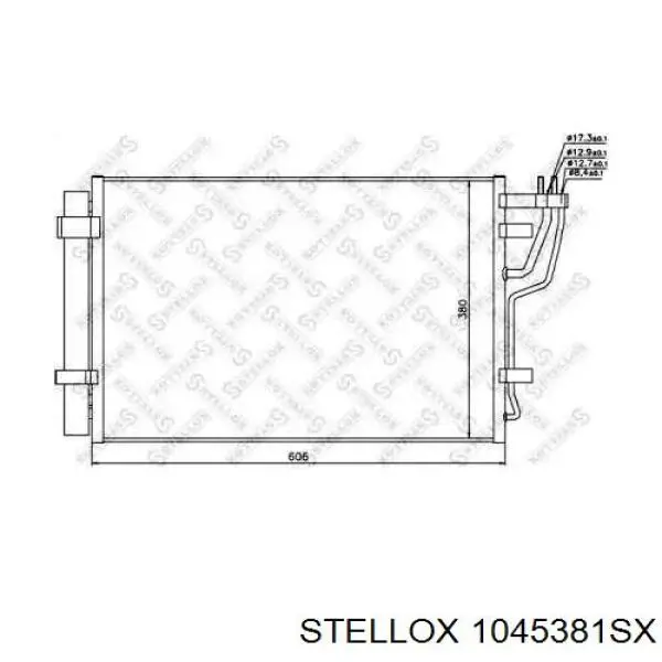 Конденсатор кондиціонера Stellox 1045381SX ціна, від 74.80 USD