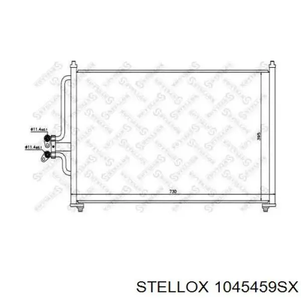 1045459SX Stellox радіатор кондиціонера