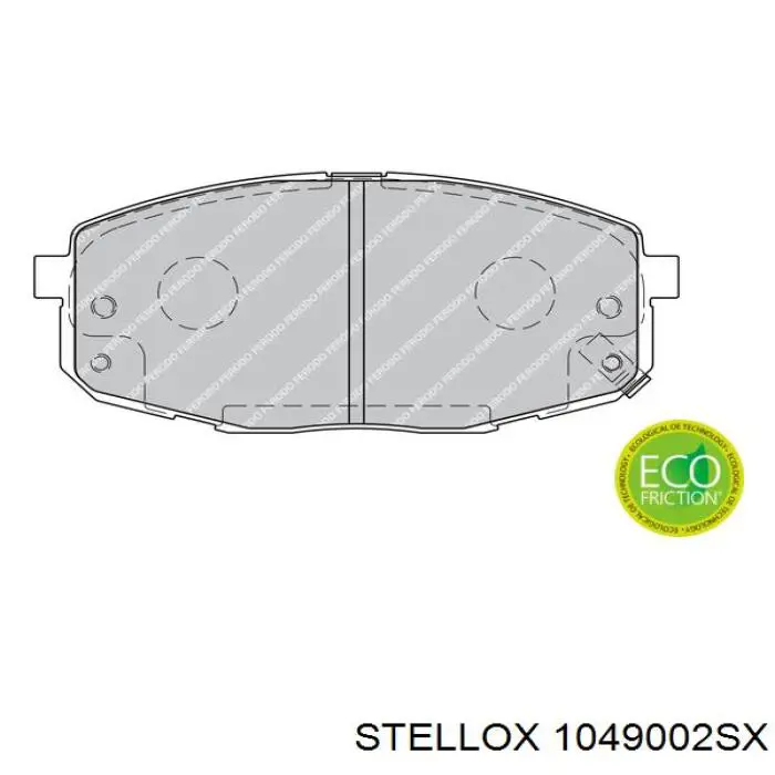 Купити 1049002SX Stellox Колодки гальмівні передні, дискові