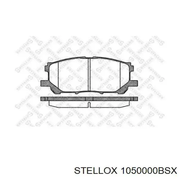 Гальмівні колодки Stellox 1050000BSX ціна, від 24.40 USD