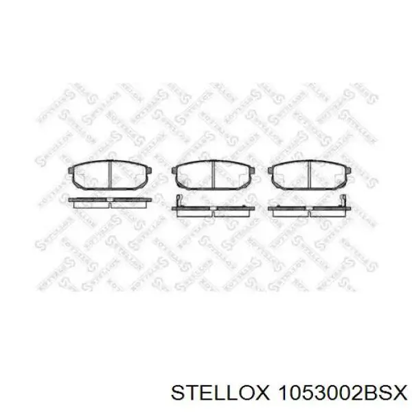 Задні гальмівні колодки Stellox 1053002BSX ціна, від 18.47 USD