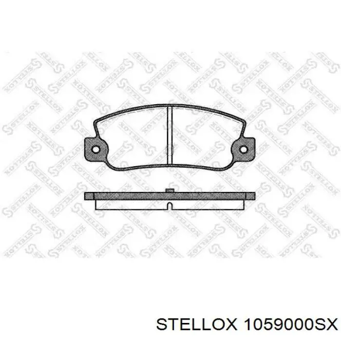 Задні дискові колодки Stellox 1059000SX