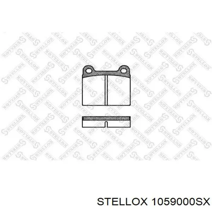 Купити 1059000SX Stellox Задні колодки