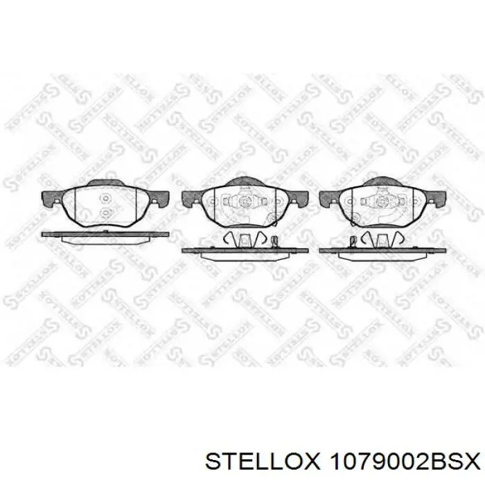 Купити 1079002BSX Stellox Колодки гальмівні передні, дискові