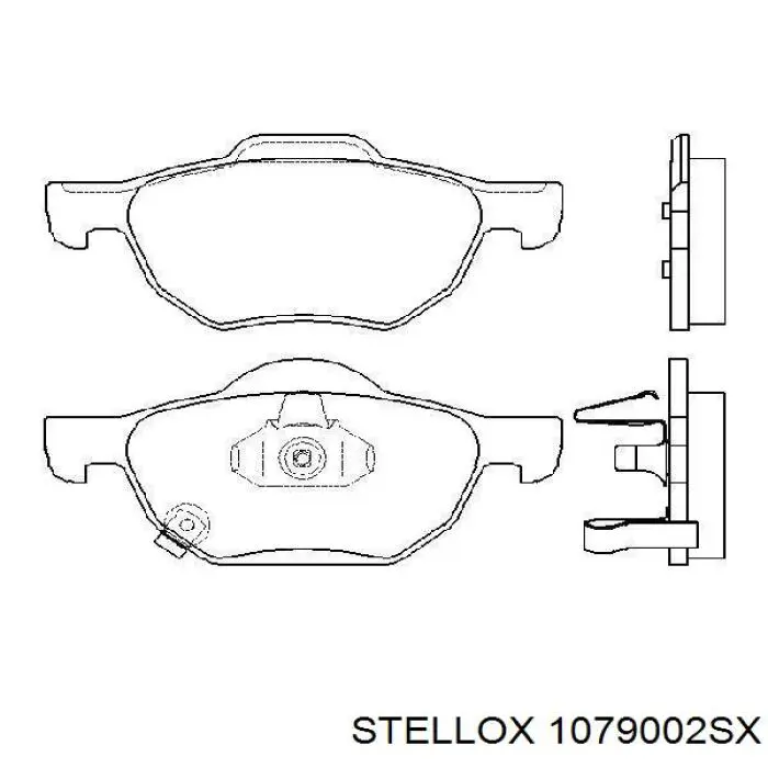 Тормозні колодки Stellox 1079002SX